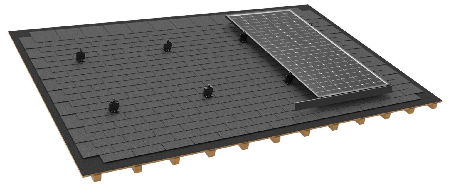 TRT01 Rail-Less Solar Mounting for Asphalt Shingle Roofs