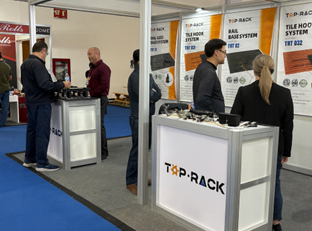 Top Rack Technology booth at Intersolar Mexico 2025, Mexico City
